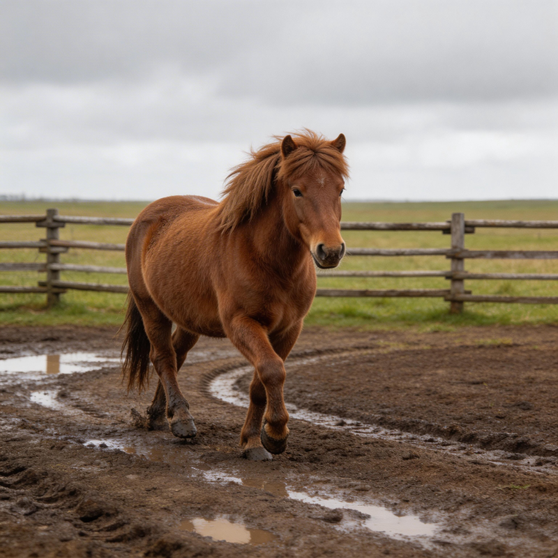 骏马奔腾泥泞中图片