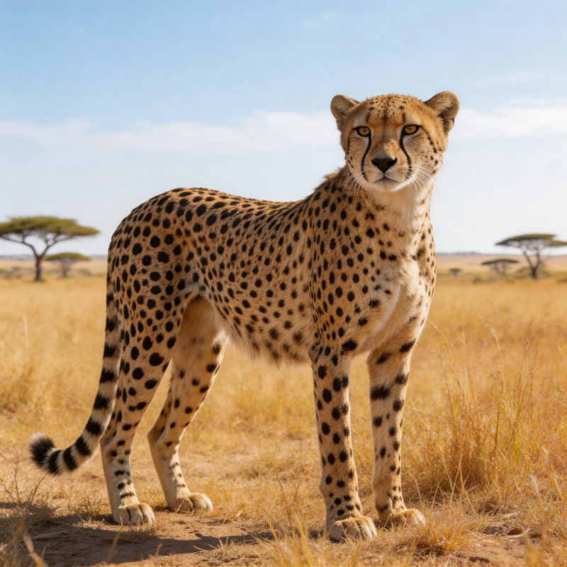 猎豹草原伫立图片