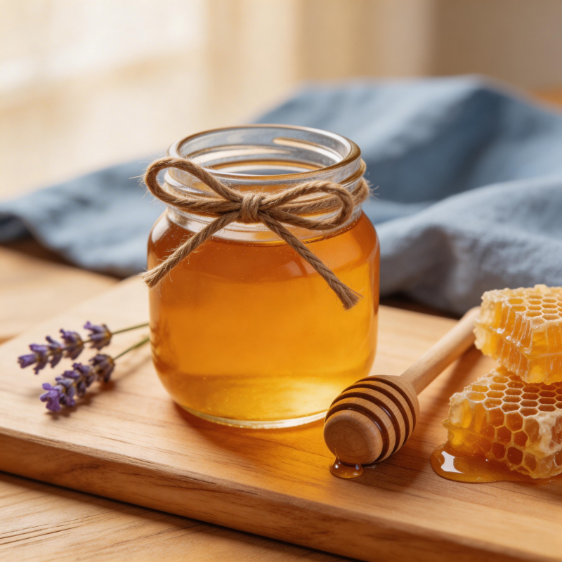 蜂蜜与蜂巢的静谧时光图片