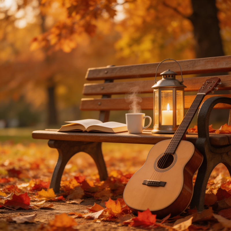 秋日静谧时光图片