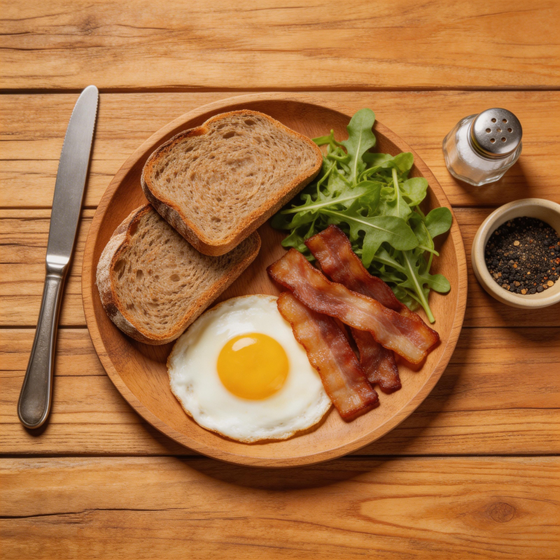 美味早餐盘图片