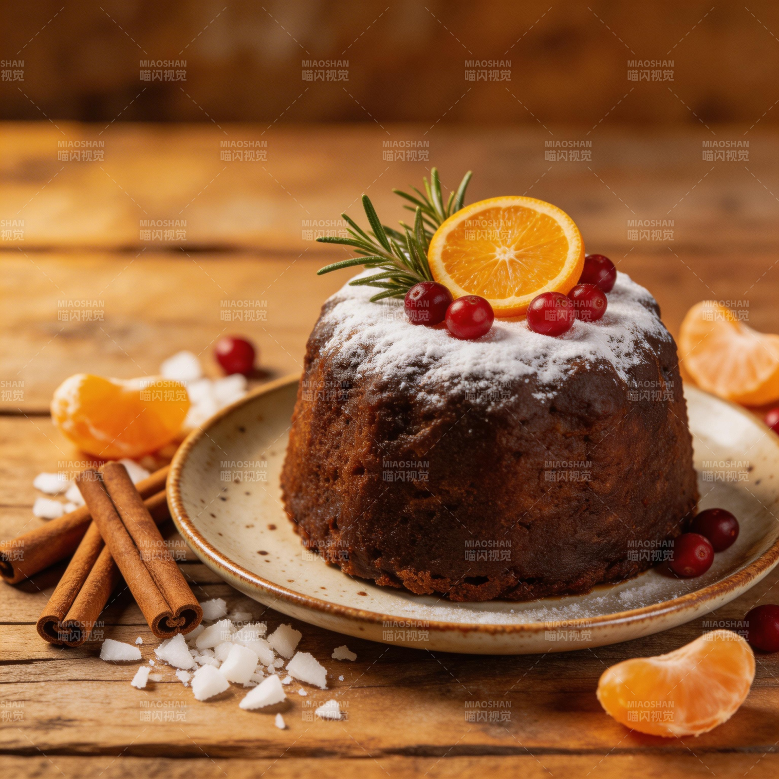 圣诞果酱蛋糕图片