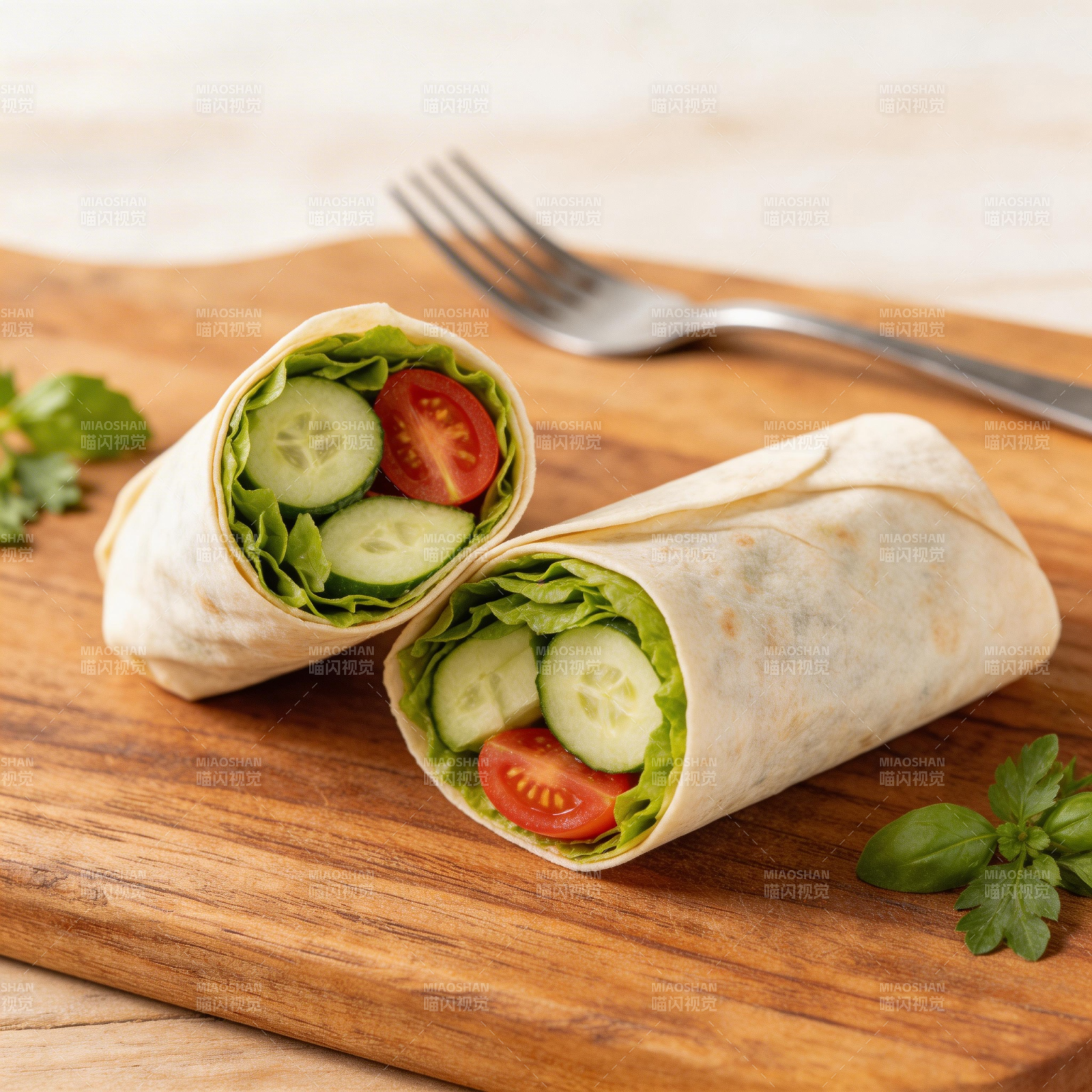 清新蔬菜卷图片