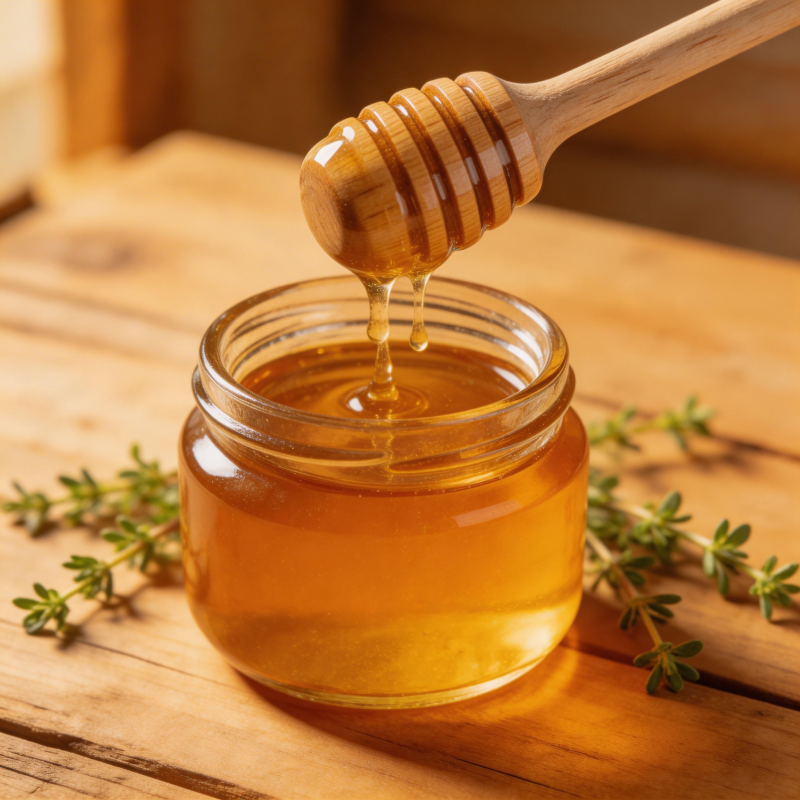 蜂蜜滴落 香草相伴图片