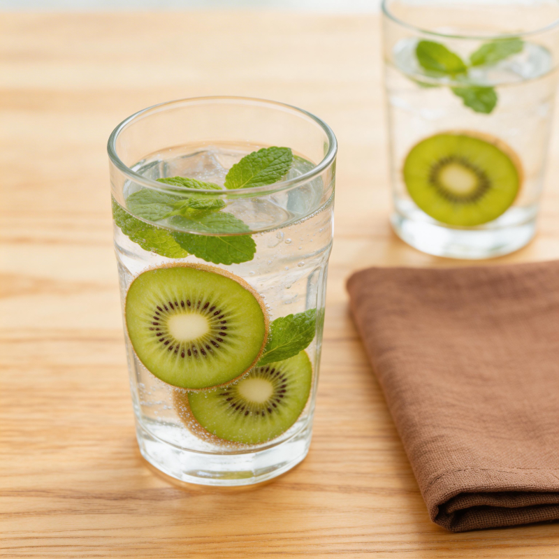 猕猴桃薄荷水图片