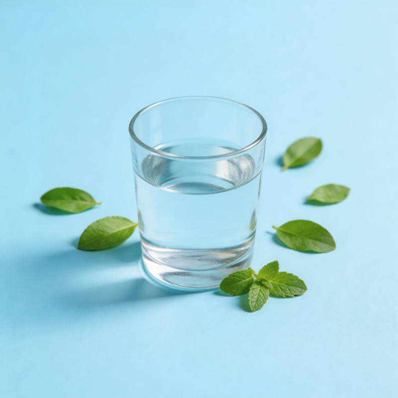 清泉与薄荷叶图片