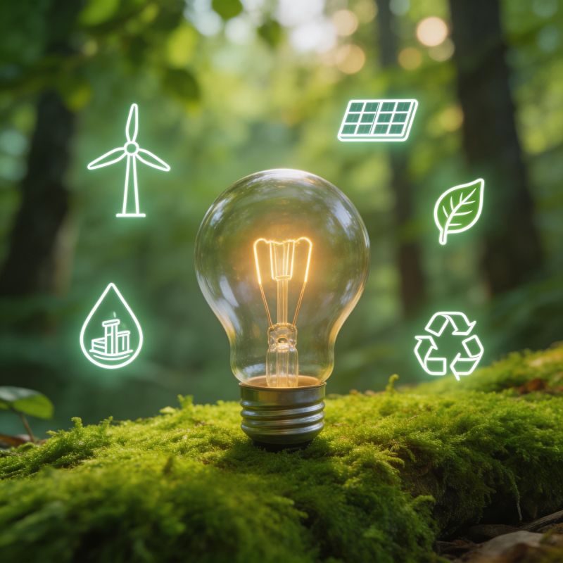 绿色能源点亮未来图片