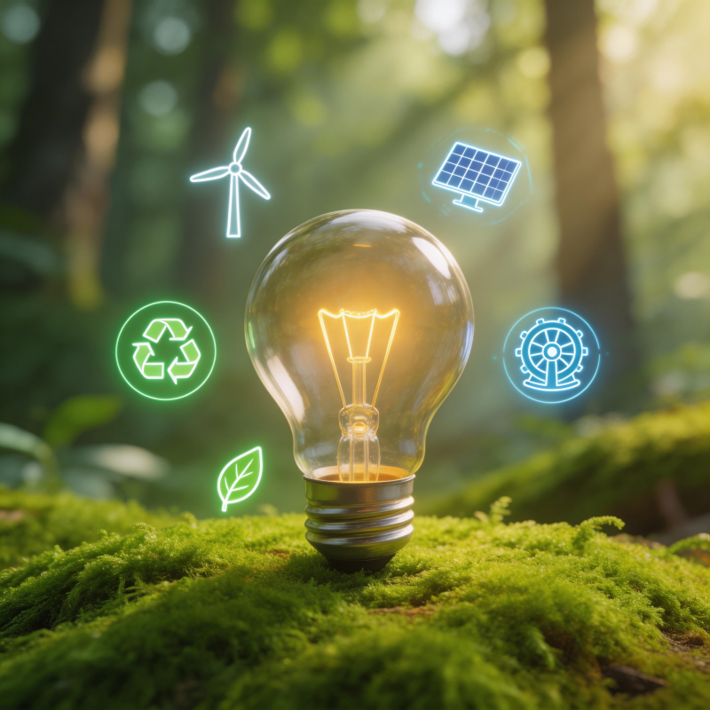 绿色能源点亮未来图片