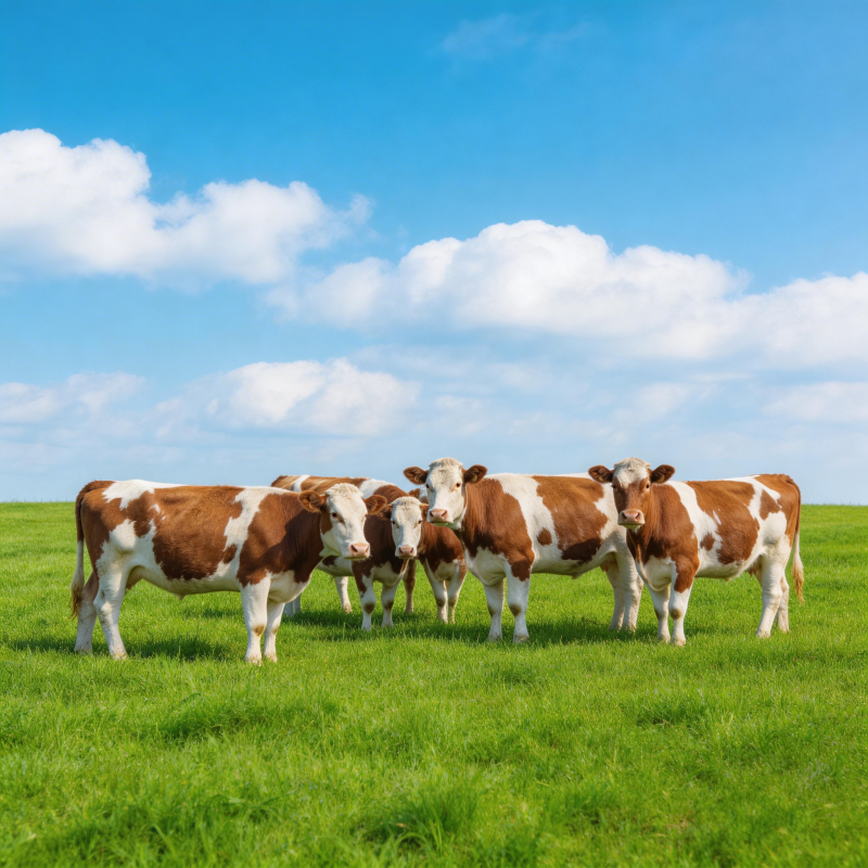 绿野上的奶牛群图片