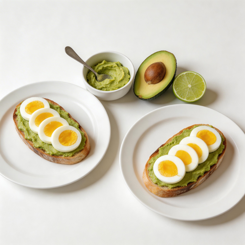牛油果鸡蛋吐司图片