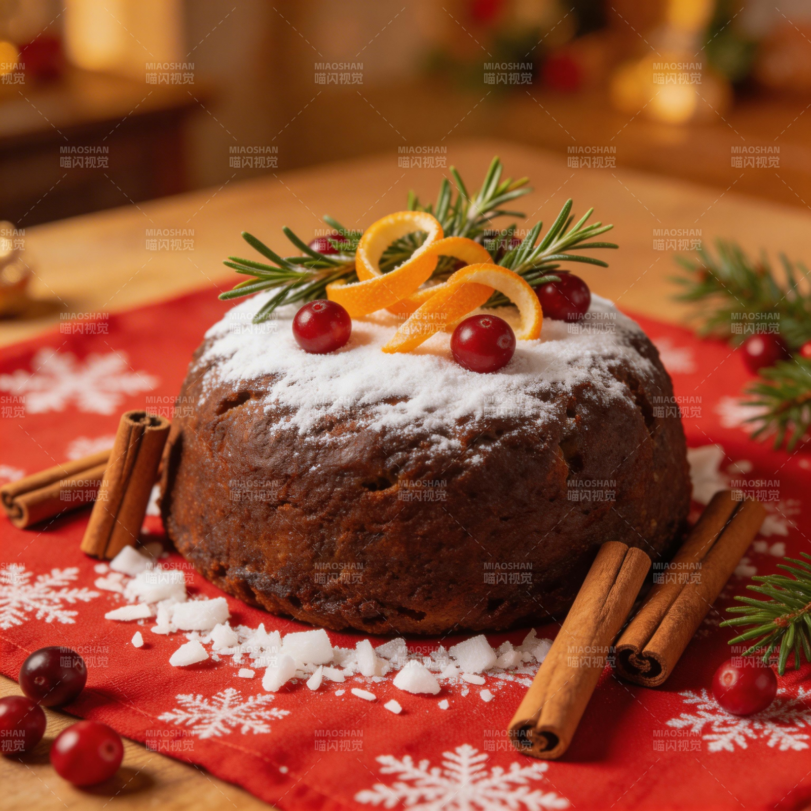圣诞布丁盛宴图片