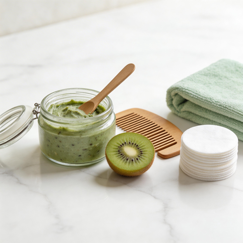 猕猴桃面膜护理图片