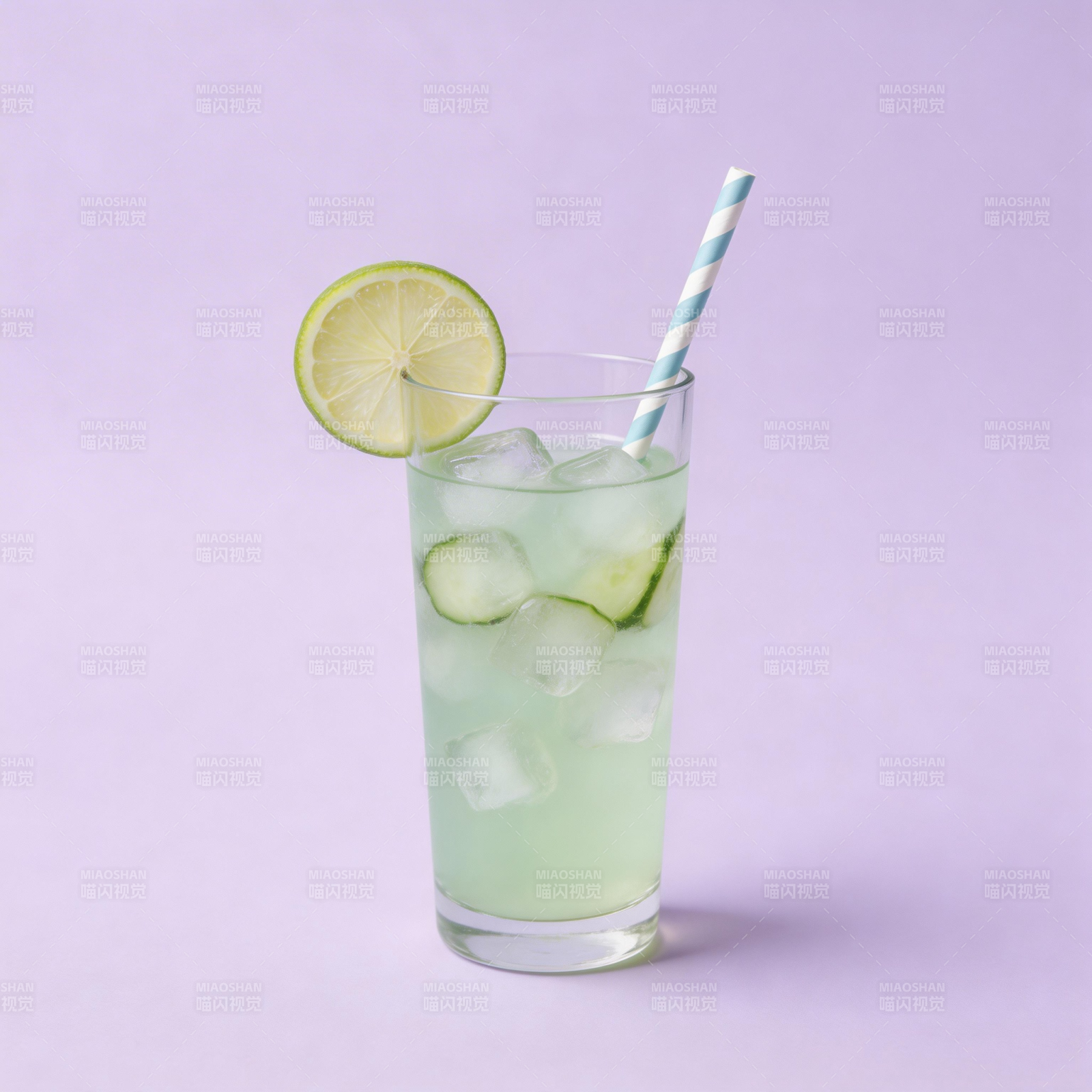清爽青柠冰饮图片