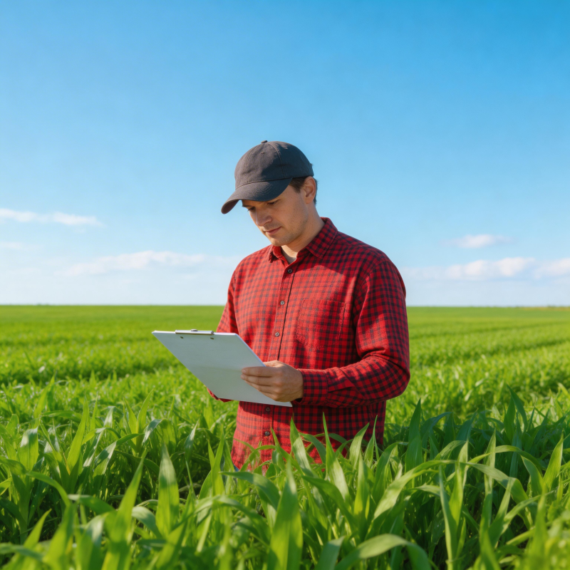 农夫田间记录图片