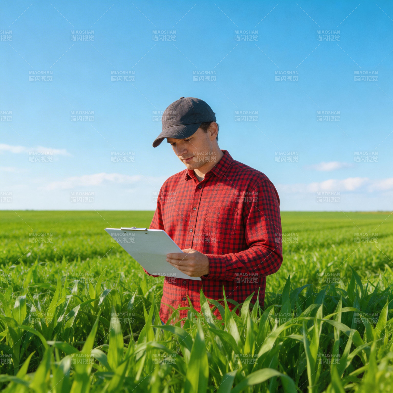 农夫田间记录图片