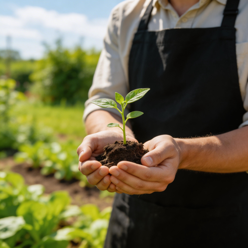 手中嫩芽 希望之绿图片