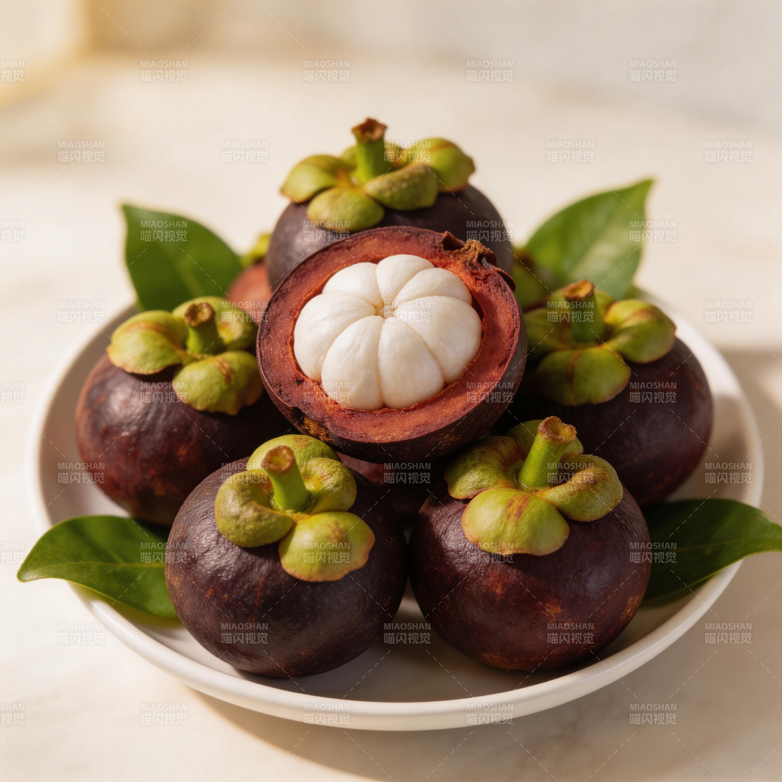 山竹鲜果诱人图片