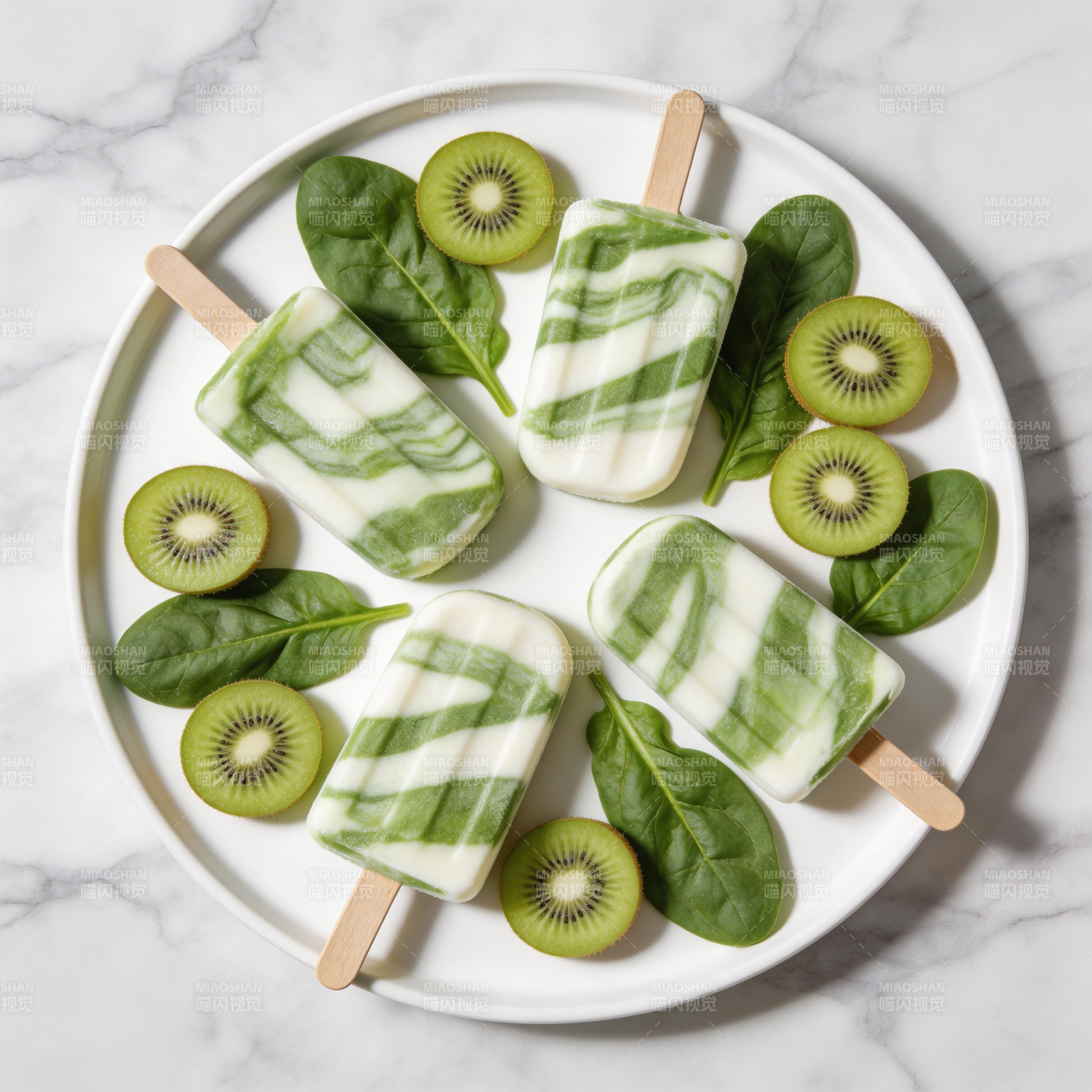 绿意冰棒拼盘图片