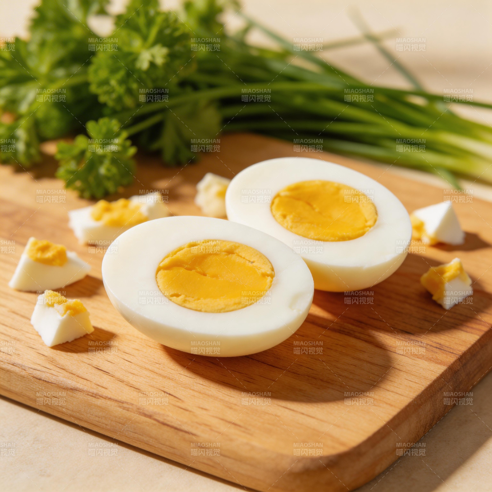 切开的煮鸡蛋图片