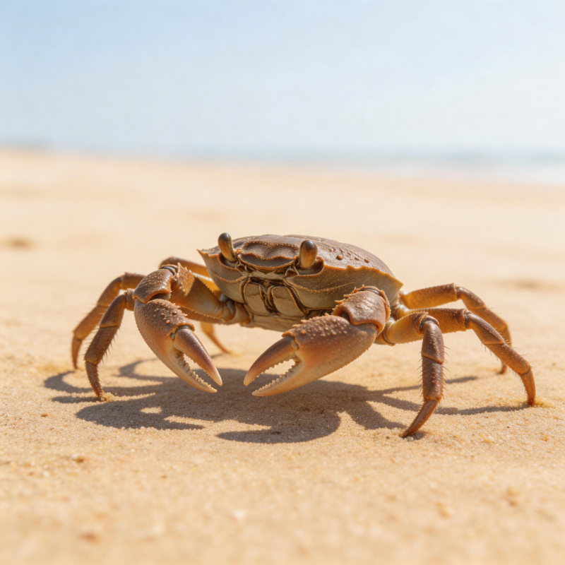 沙滩上的螃蟹图片