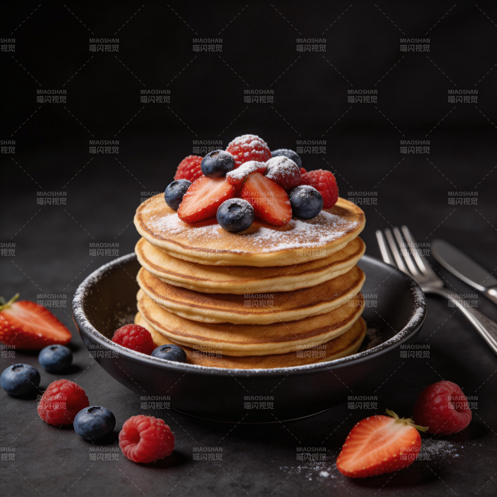 莓果松饼 甜蜜早餐图片