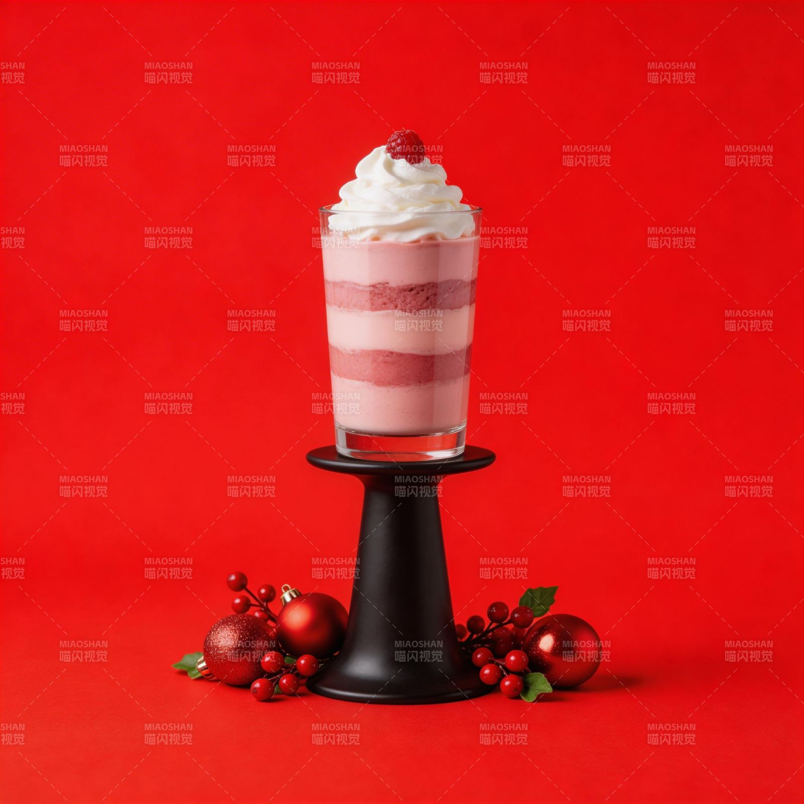 圣诞甜品杯图片