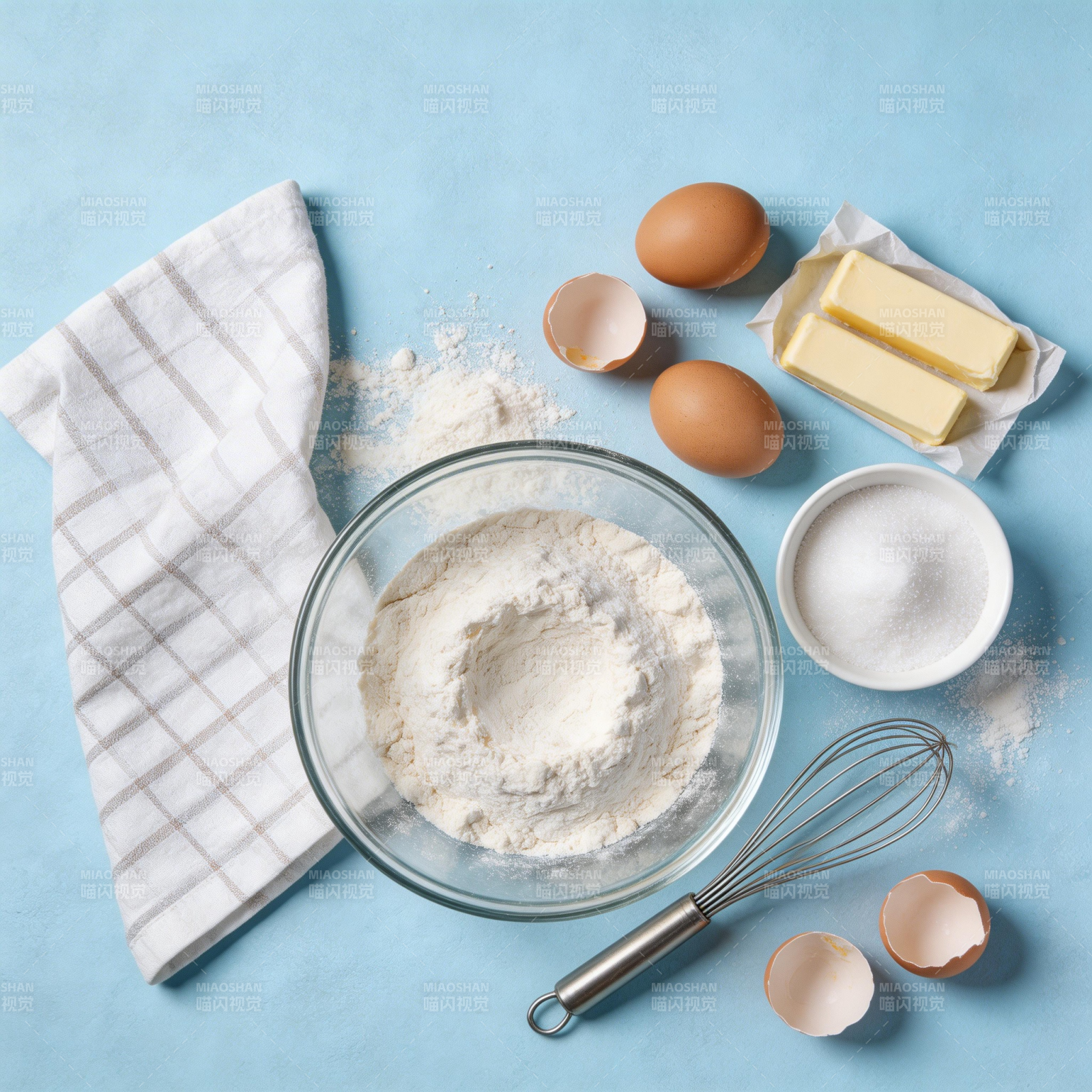 烘焙原料准备中图片