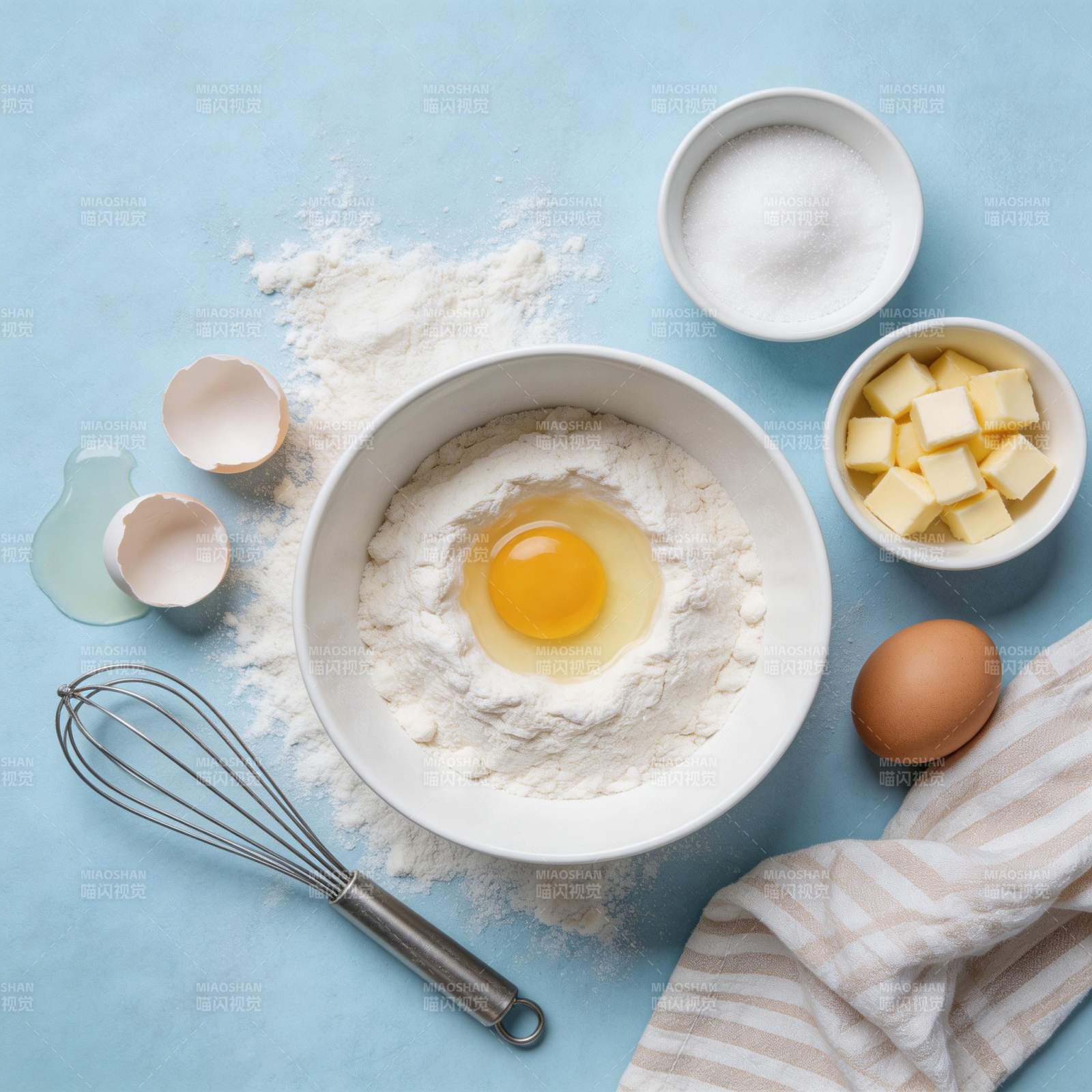 烘焙原料准备中图片