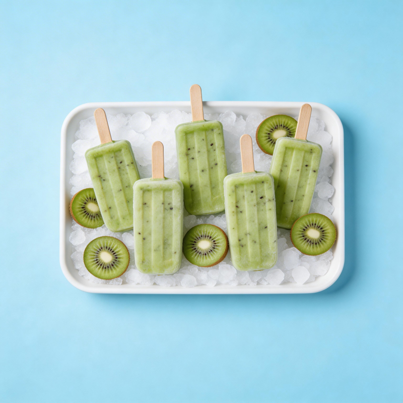 奇异果冰棒清凉一夏图片