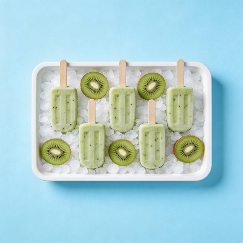 奇异果冰棒清凉一夏图片