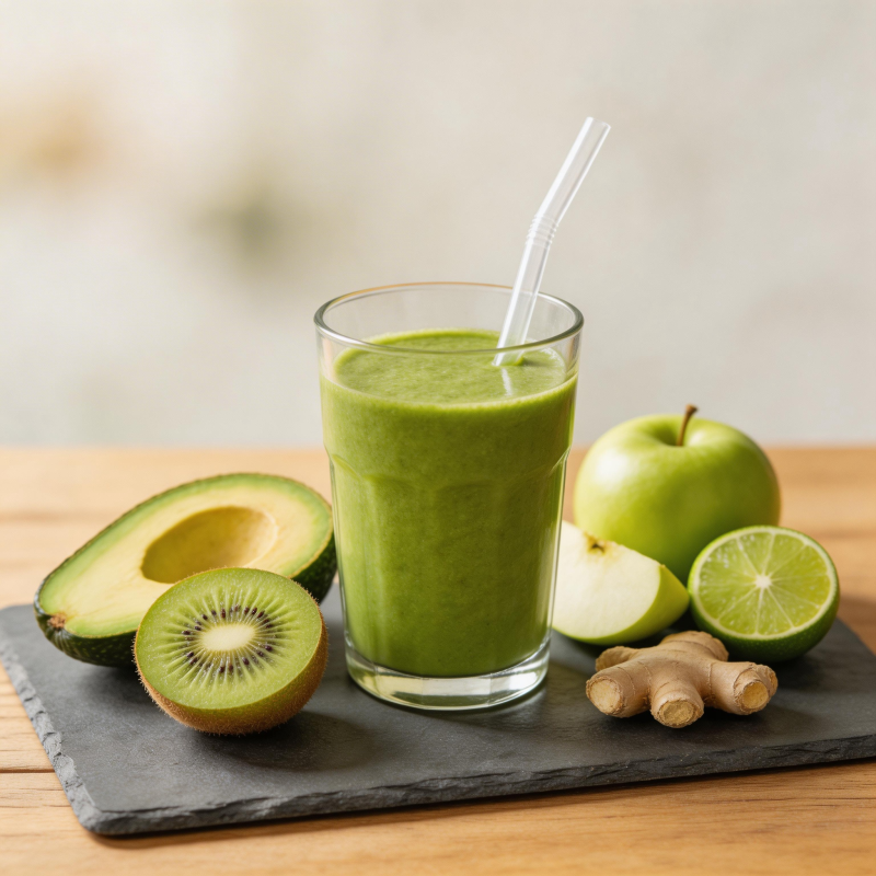 绿色果蔬汁图片