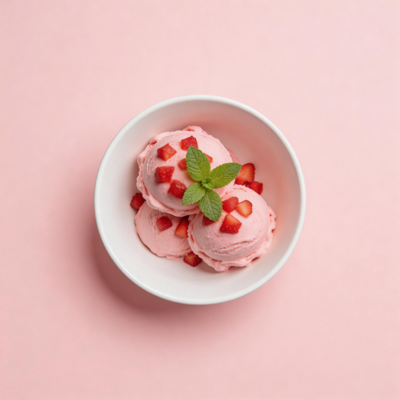 草莓冰淇淋图片