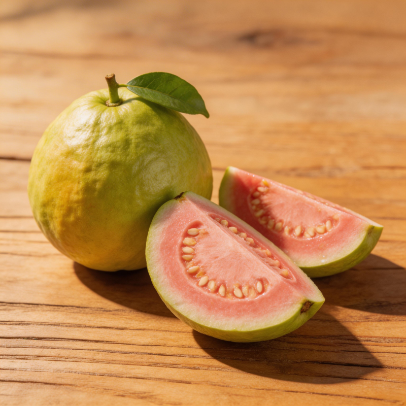 新鲜番石榴切片图片