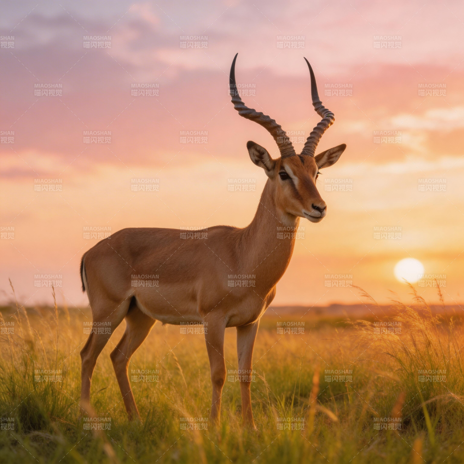 草原上的羚羊图片