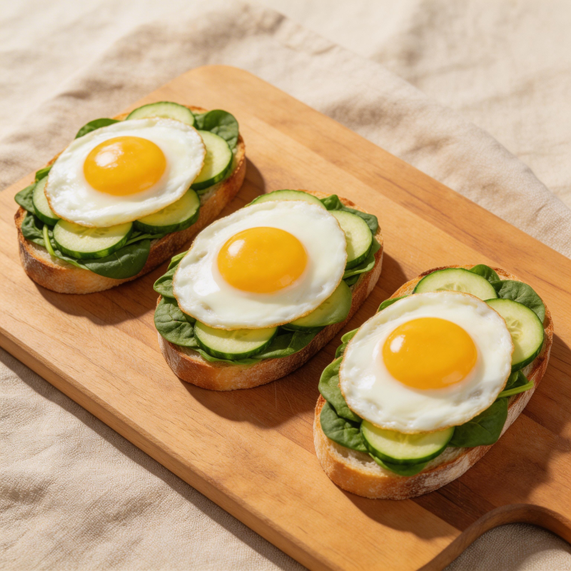 鸡蛋黄瓜三明治图片