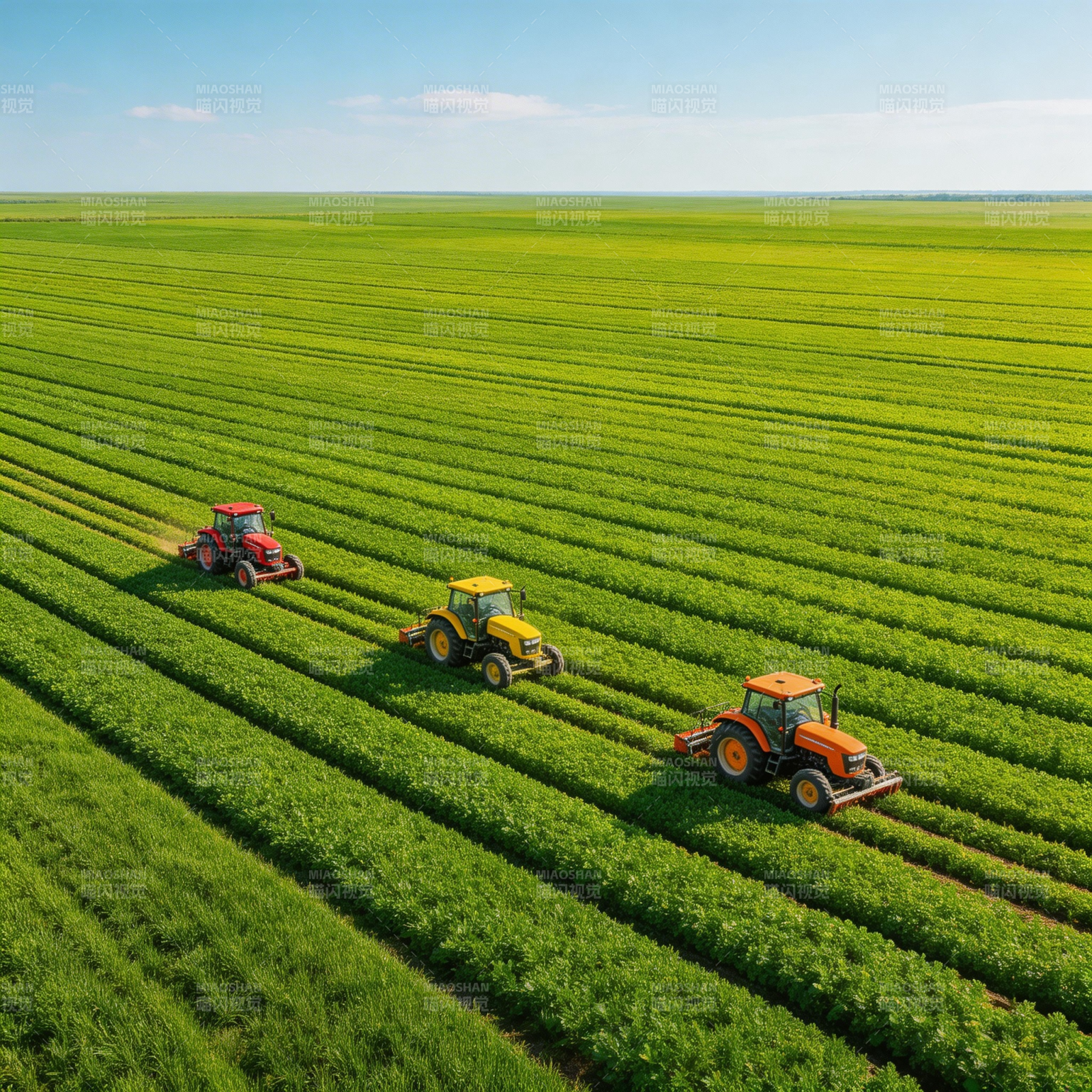 田园耕作图图片