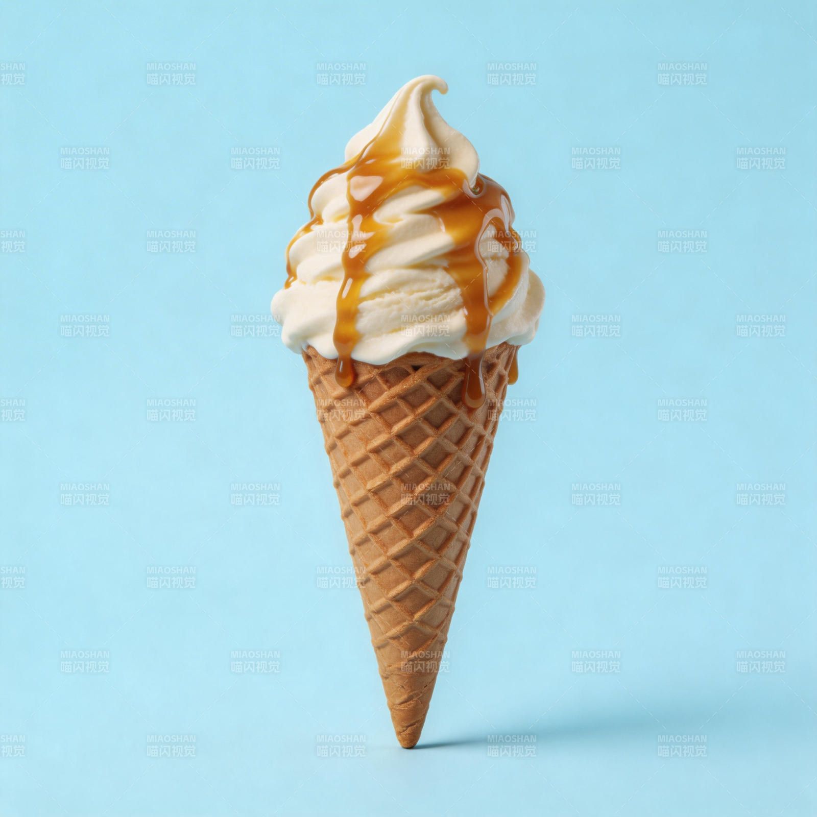 焦糖冰淇淋图片