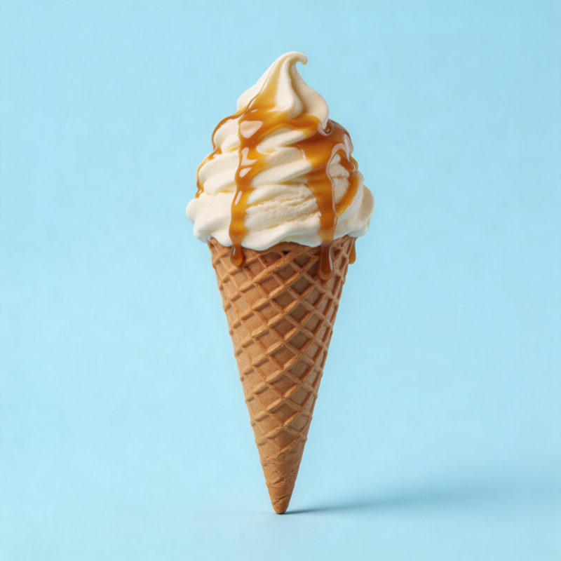 焦糖冰淇淋图片