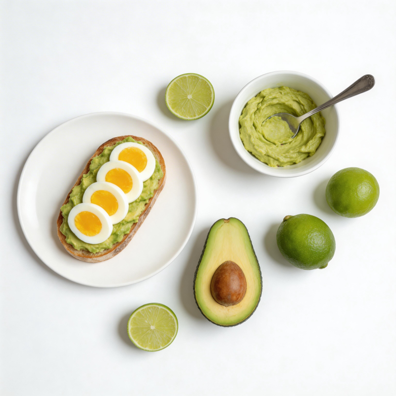 牛油果鸡蛋吐司图片