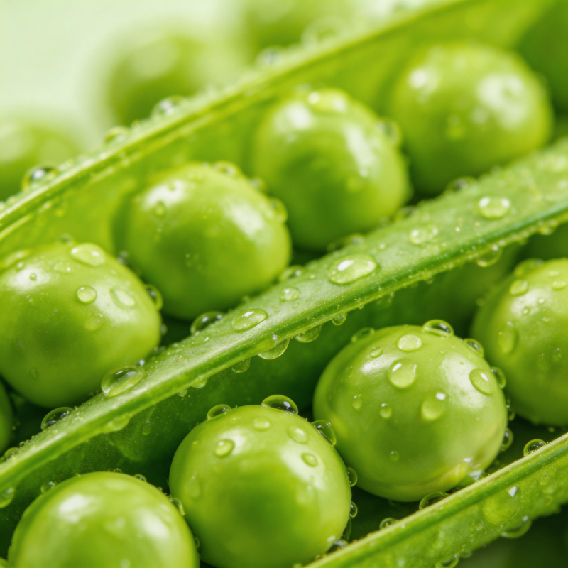 青豆水珠晶莹图片