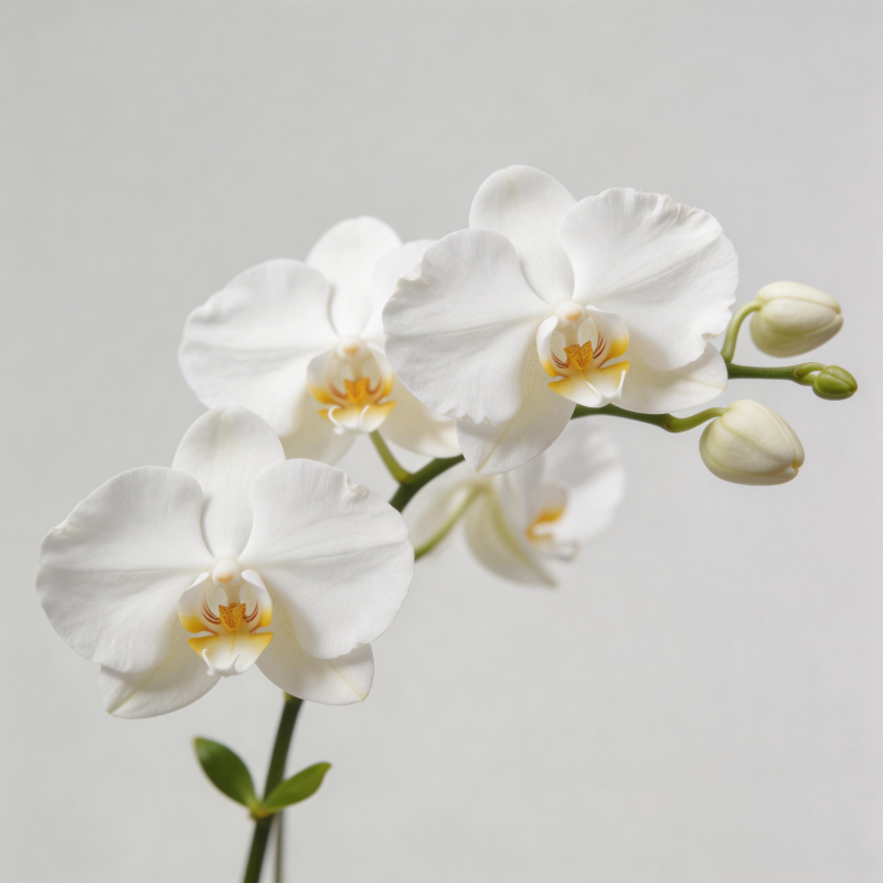 洁白兰花绽放图片