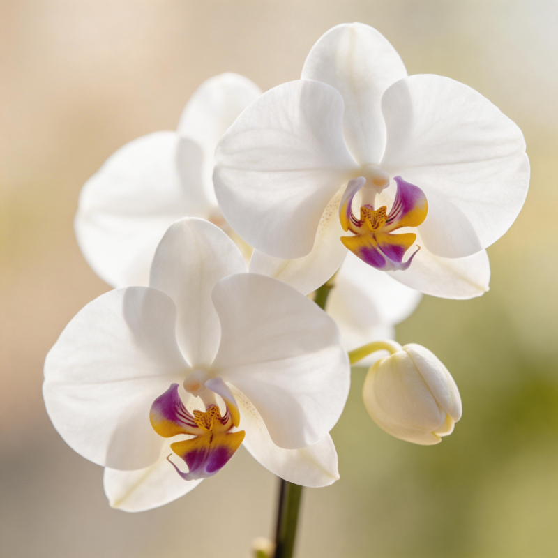 白花蝴蝶兰图片