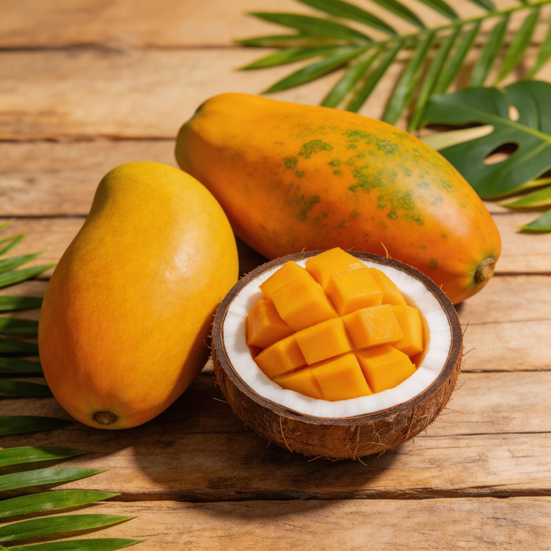 芒果椰香 热带风情图片