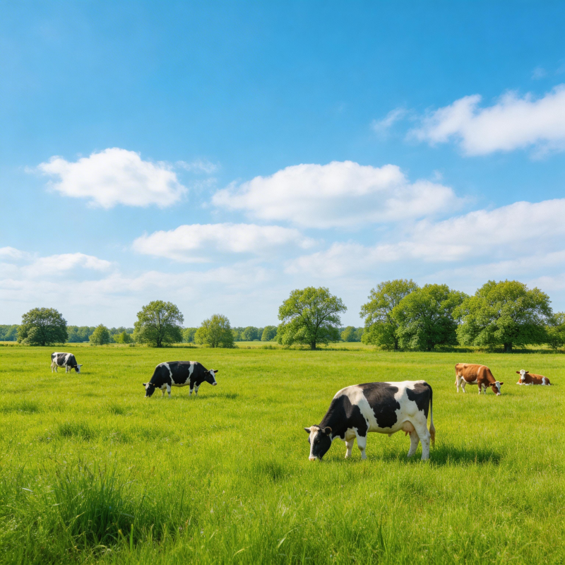 绿野牧牛图图片