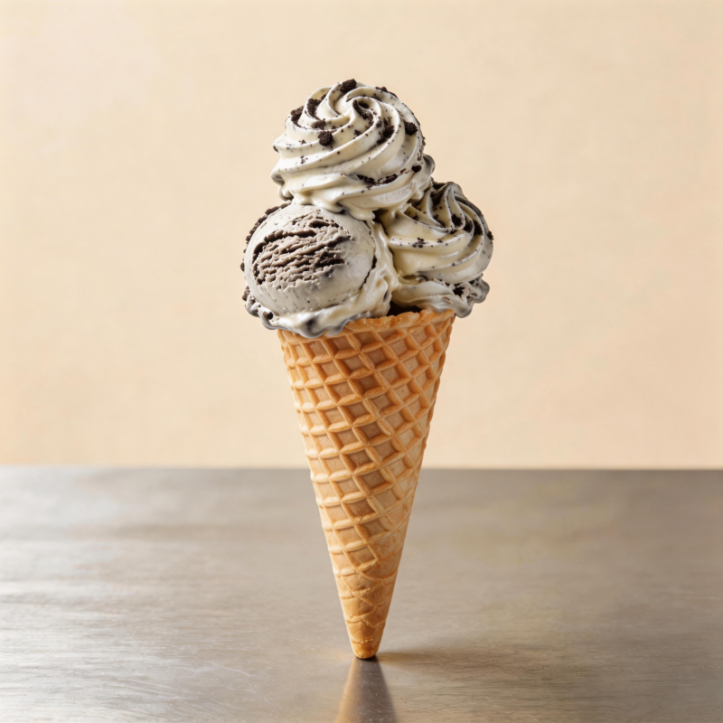 巧克力冰淇淋甜筒图片