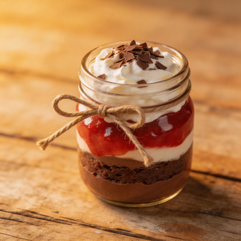 草莓巧克力杯蛋糕图片