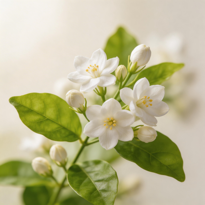 茉莉花绽放图片