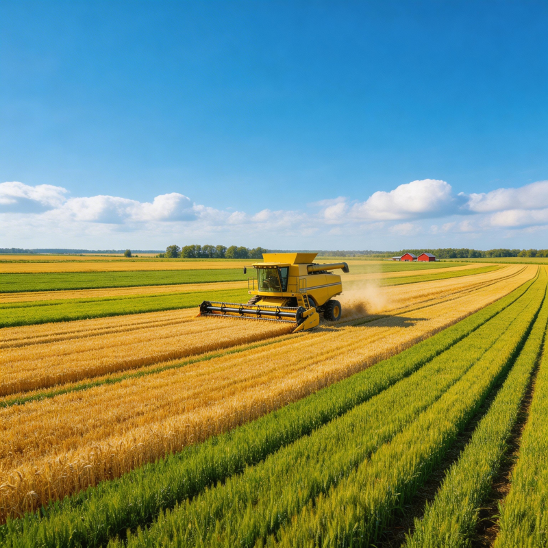 金秋收割忙图片