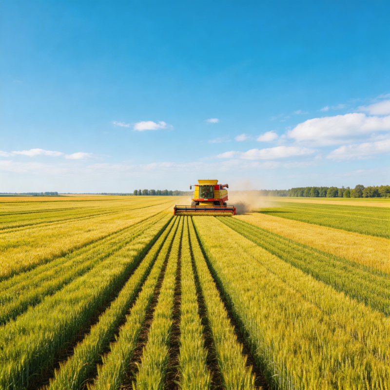 金秋收割忙图片