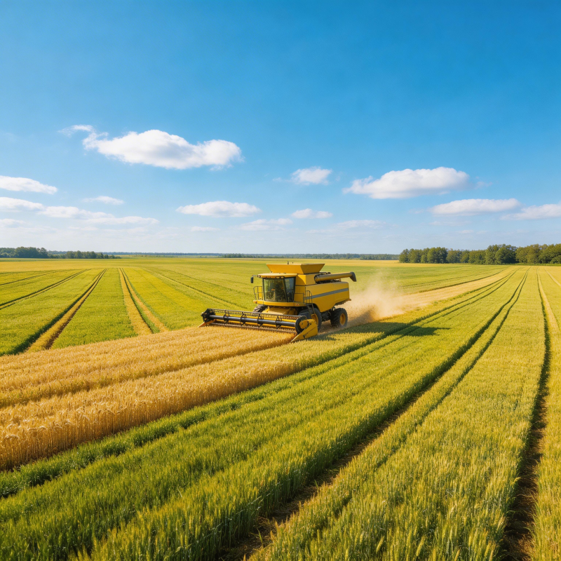 金秋收割忙图片